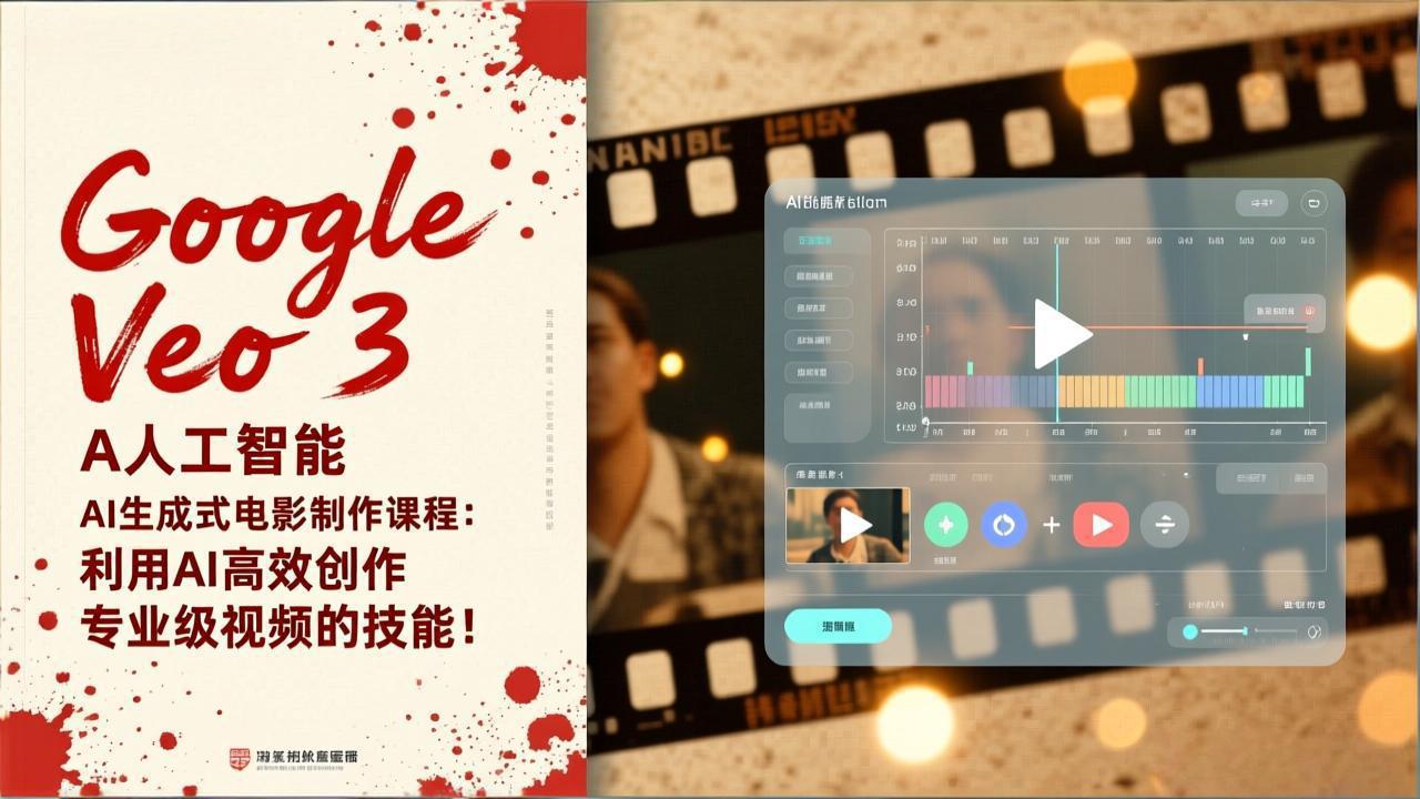 Google Veo 3人工智能AI生成式电影制作课程：利用AI高效创作专业级视频的技能！-baizmi