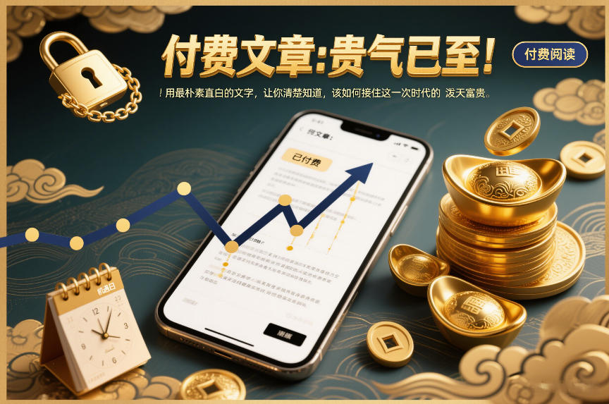 付费文章：贵气已至！用最朴素直白的文字，让你清楚知道，该如何接住这一次时代的泼天富贵-baizmi