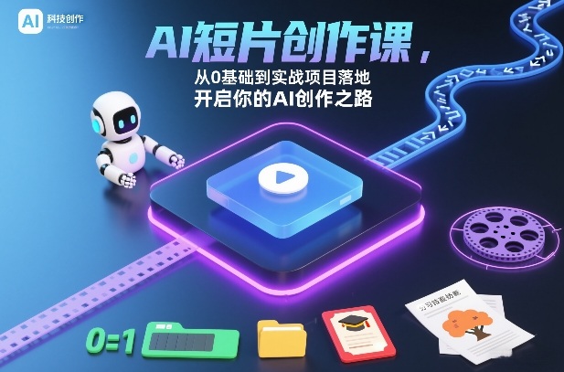 AI短片创作课，从0基础到实战项目落地，开启你的AI创作之路-baizmi