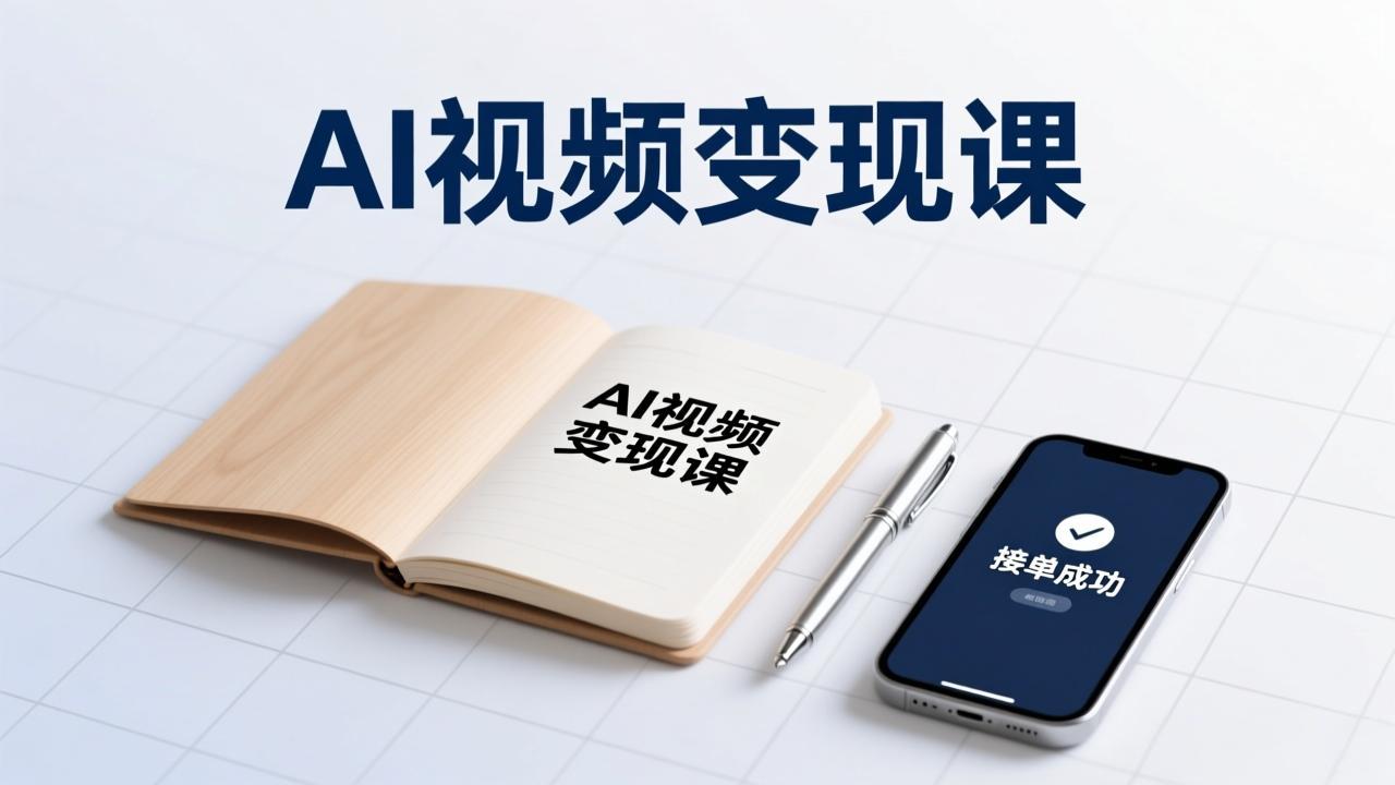 AI视频变现课，学完即可创作短片、接商单，实现副业增收，单项目报价可达千元-baizmi