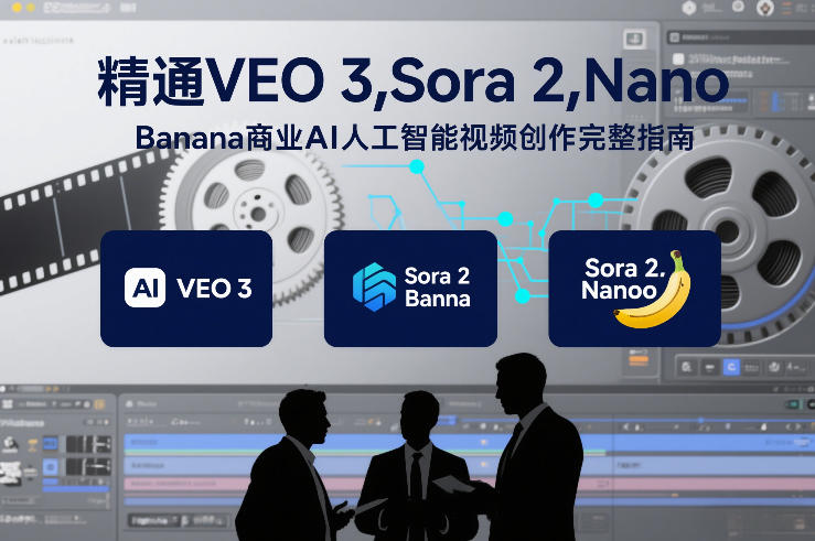 精通VEO 3，Sora 2，Nano Banana商业AI人工智能视频创作完整指南-baizmi