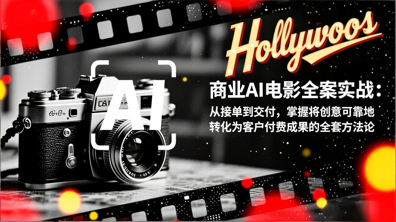 商业AI电影全案实战：从接单到交付，掌握将创意可靠地转化为客户付费成果的全套方法论-baizmi