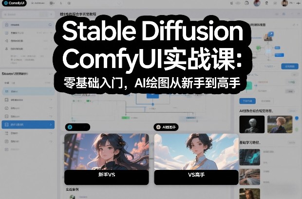 Stable Diffusion ComfyUI实战课：零基础入门，AI绘图从新手到高手-baizmi