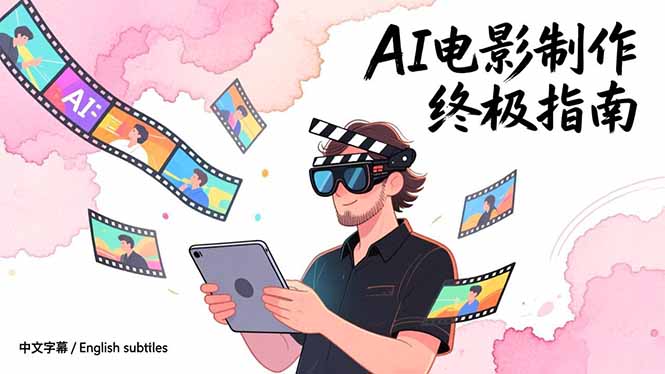 AI电影制作终极指南：从创意到成片，系统掌握智能影视全流程实战课(中英字幕-baizmi