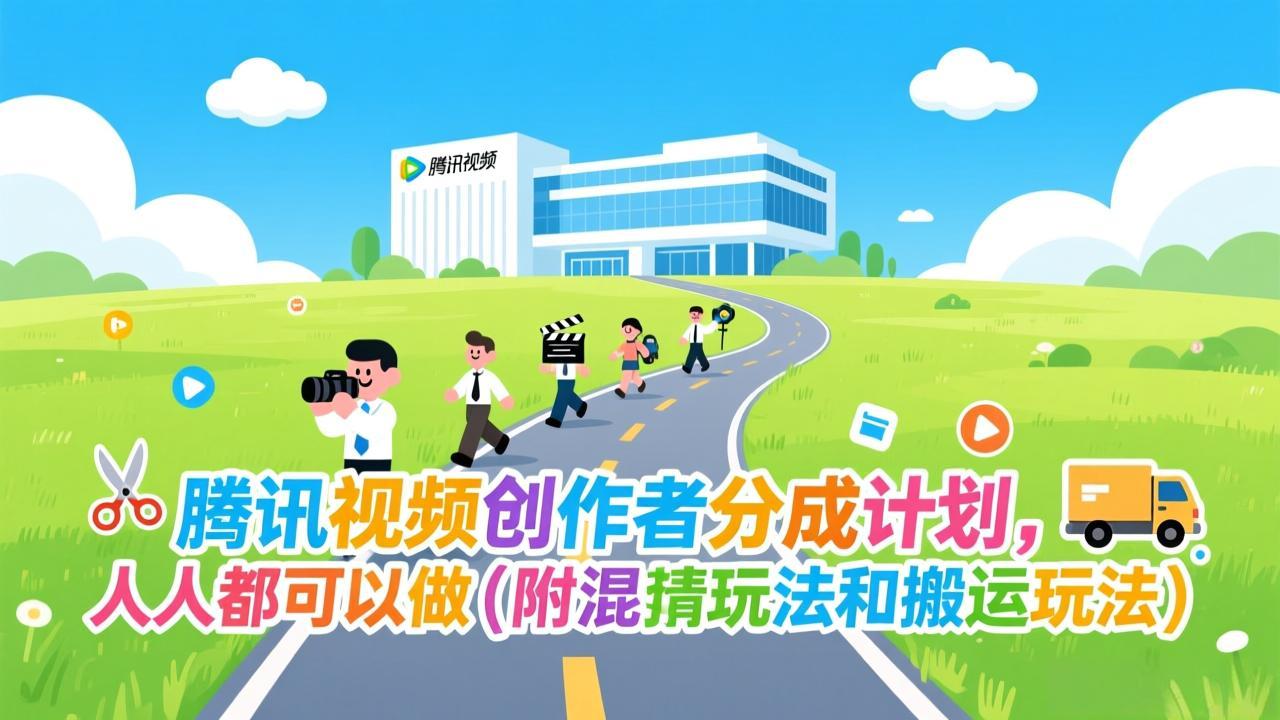 腾讯视频创作者分成计划，人人都可以做(附混剪玩法和搬运玩法-baizmi