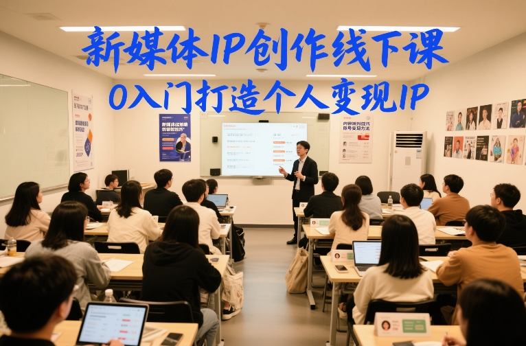 新媒体IP创作线下课，0入门打造个人变现IP-baizmi