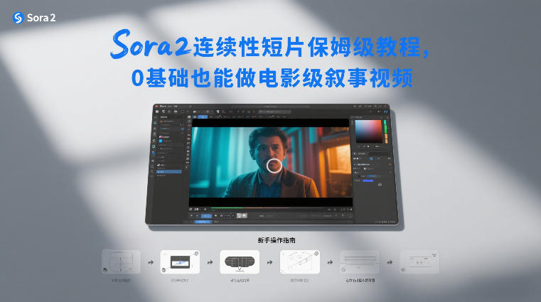 Sora2连续性短片保姆级教程，0基础也能做电影级叙事视频-baizmi