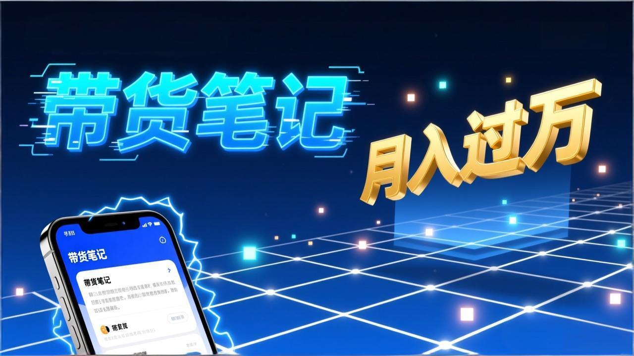 小红书爆款笔记带货实战：拆解封面标题正文全要素，手把手教你单篇笔记带货月入过万-baizmi