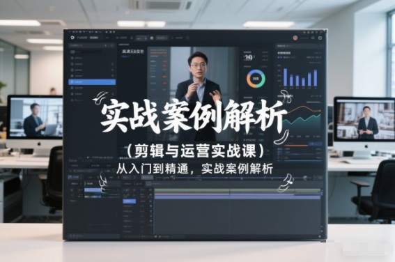 剪辑与运营实战课，从入门到精通，实战案例解析(更新2026)-baizmi