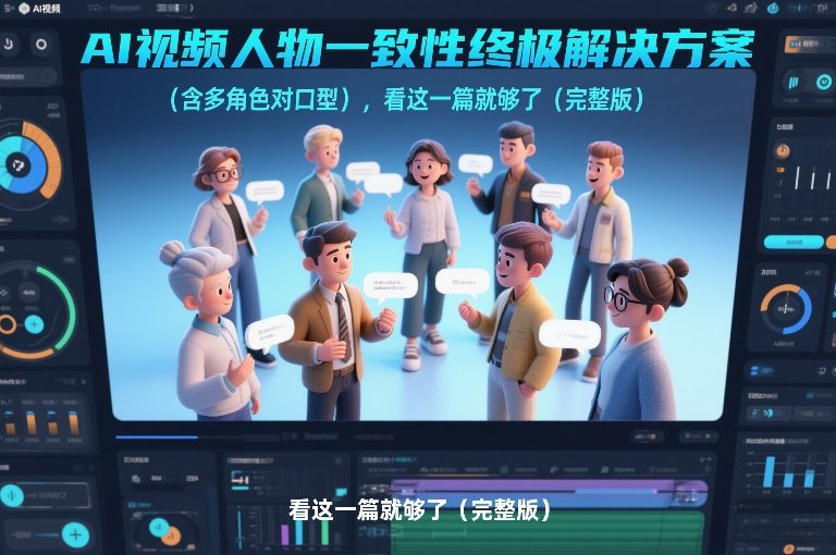 AI视频人物一致性终极解决方案(含多角色对口型)，看这一篇就够了(完整版)-baizmi