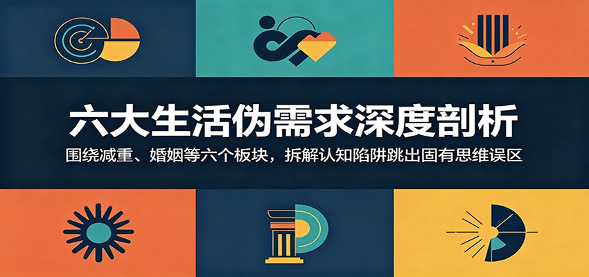 六大生活伪需求深度剖析：围绕减重、婚姻等六个板块，拆解认知陷阱跳出固有思维误区-baizmi