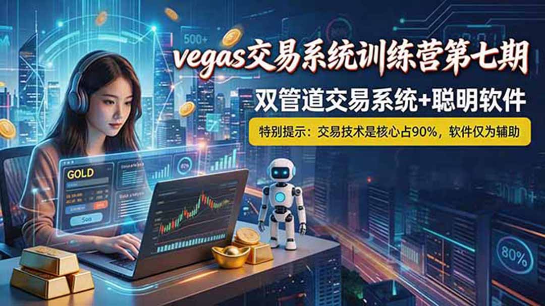 【海外美金AI搬砖】Vegas交易技术+聪明软件， 黄金期货日赚50-1000U， 长期稳定，小白轻松上手-baizmi