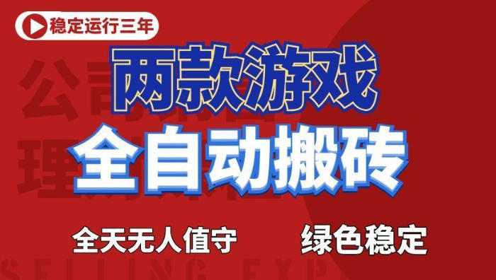 海外游戏全自动搬砖，日入1k+，全天无人值守，绿色稳定！【揭秘】-baizmi