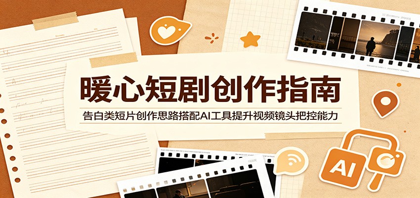 暖心短剧创作指南：告白类短片创作思路搭配AI工具提升视频镜头把控能力-baizmi