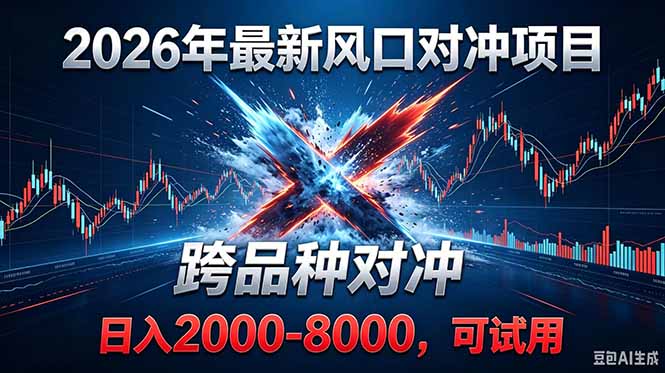 2026创业新风口！最新对冲！跨品种对冲！日收益2000-6000+-baizmi