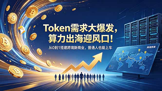 Token需求大爆发，算力出海迎风口！从0到1搭建跨境新商业，普通人也能上车-baizmi