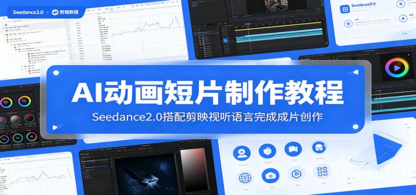 AI动画短片制作教程：Seedance2.0搭配剪映视听语言完成成片创作-baizmi