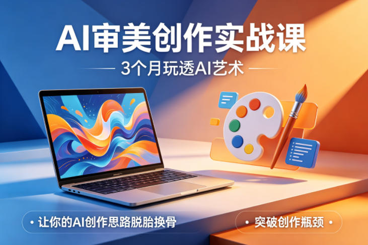 AI审美创作实战课，3个月玩透AI艺术，让你的AI创作思路脱胎换骨，突破创作瓶颈(更新0617)-baizmi