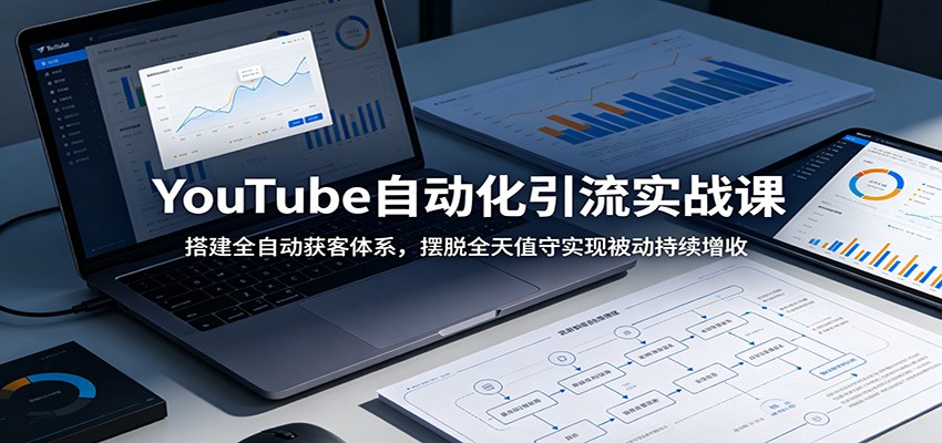 YouTube自动化引流实战课：搭建全自动获客体系，摆脱全天值守实现被动持续增收-baizmi