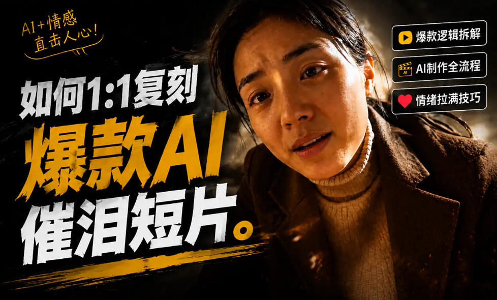豆包+Gemini生成真人AI短剧-拆解复刻百万爆款第一人称短片，一站式讲透爆款复刻全流程-baizmi
