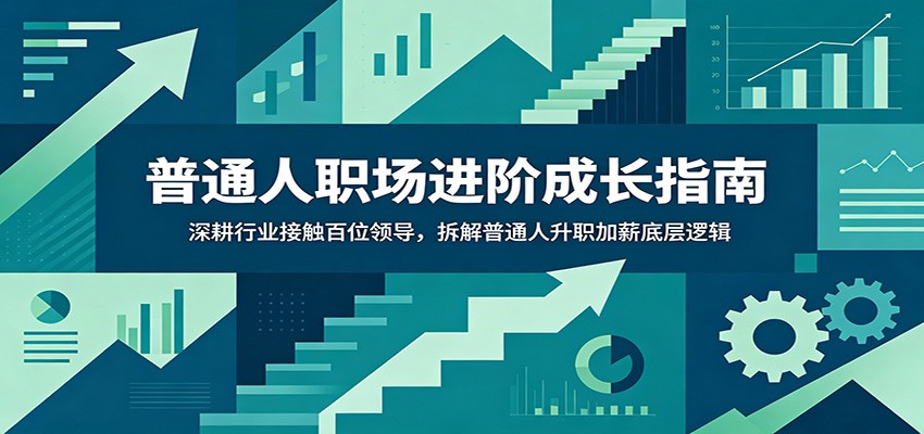 普通人职场进阶成长指南：深耕行业接触百位领导，拆解普通人升职加薪底层逻辑-baizmi