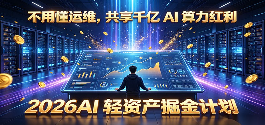 不用懂运维，共享千亿 AI 算力红利，2026AI 轻资产掘金计划-baizmi