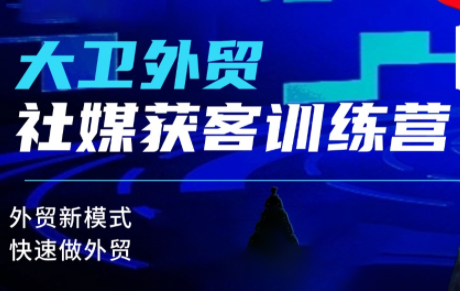 大卫老师·外贸社媒获客独家训练营(更新6月)-baizmi