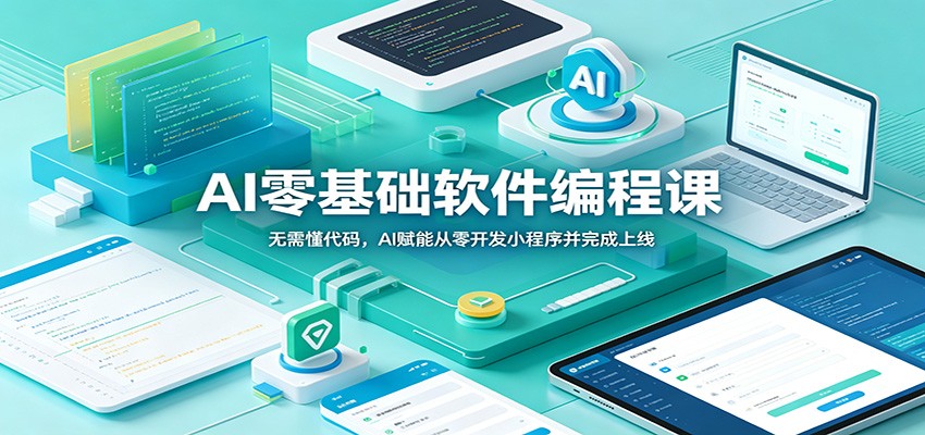 AI零基础软件编程课：无需懂代码，AI赋能从零开发小程序并完成上线-baizmi