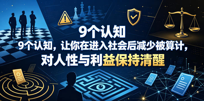 付费文章：9个认知，让你在进入社会后减少被算计，对人性与利益保持清醒-baizmi