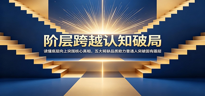 阶层跨越认知破局：读懂底层向上突围核心真相，五大稀缺品质助力普通人突破固有圈层-baizmi