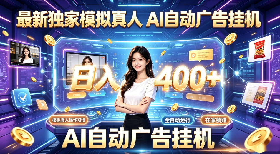 最新独家模拟真人，AI自动挂号挂G，日入400+，全程全自动运行，无需人工【揭秘】-baizmi