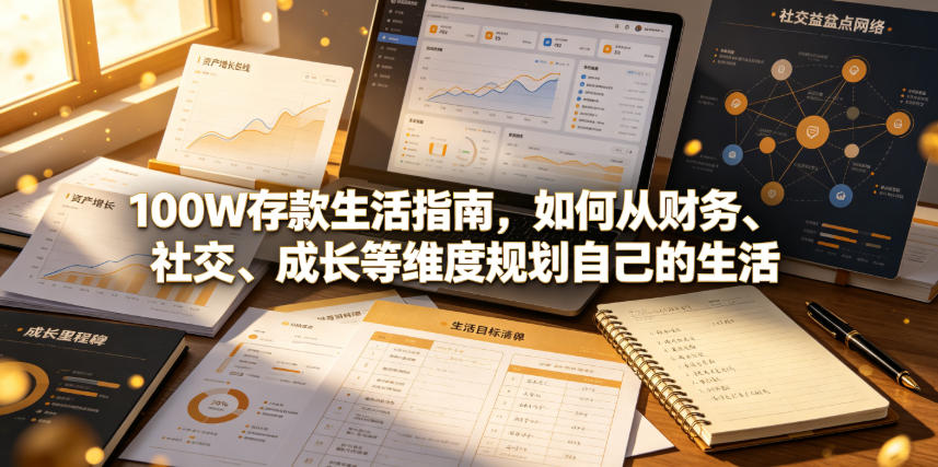 付费文章：100W存款生活指南，如何从财务、社交、成长等维度规划自己的生活-baizmi