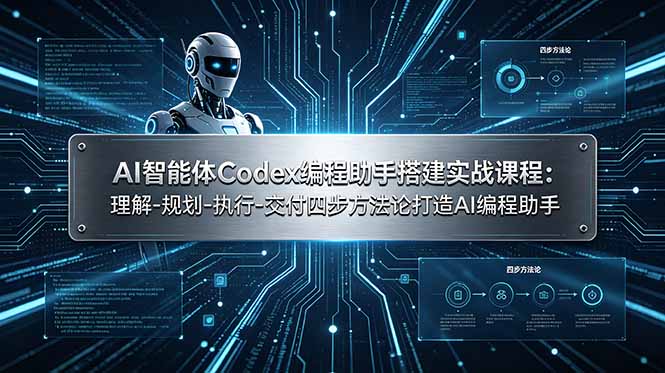 AI智能体Codex编程助手搭建实战课程：理解-规划-执行-交付四步方法论打造AI编程助手-baizmi