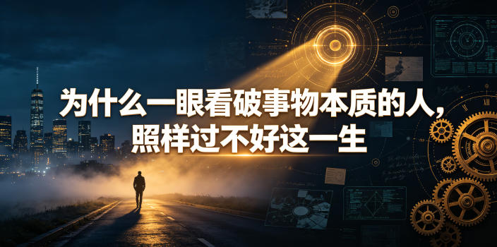 付费文章：为什么一眼看破事物本质的人，照样过不好这一生-baizmi