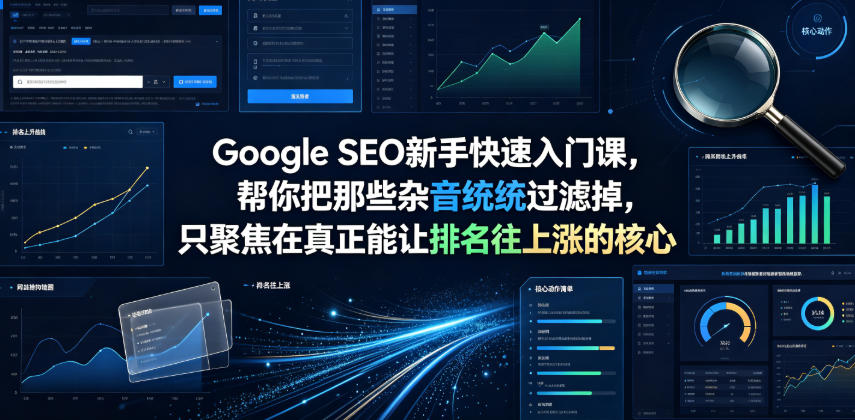 Google SEO新手快速入门课，帮你把那些杂音统统过滤掉，只聚焦在真正能让排名往上涨的核心动作【原创双语字幕】-baizmi